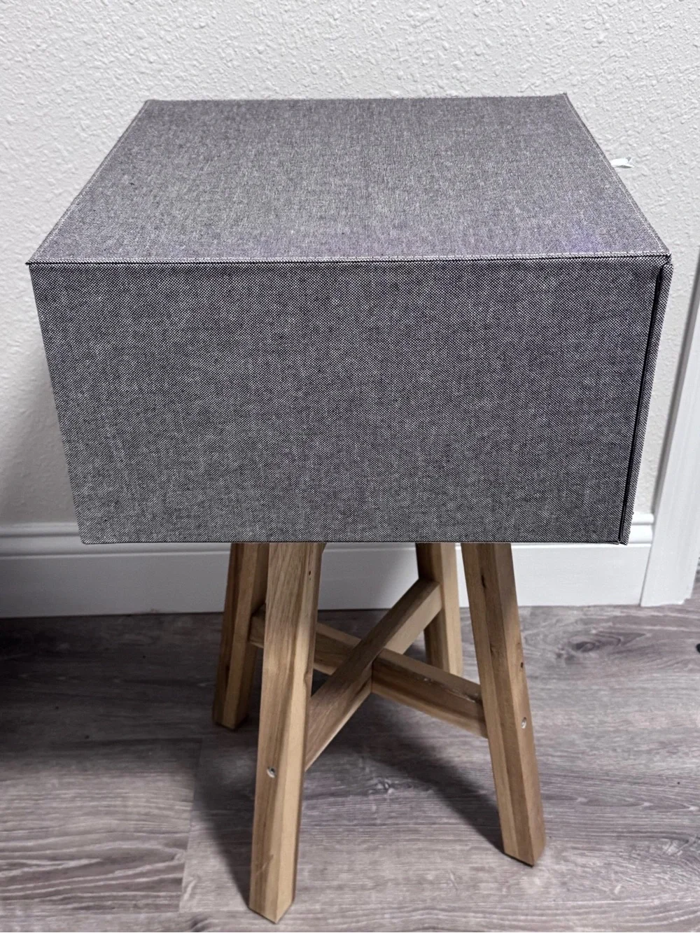 Cambridge Drop-Front Sweater Box in Grey - The Container Store EUC